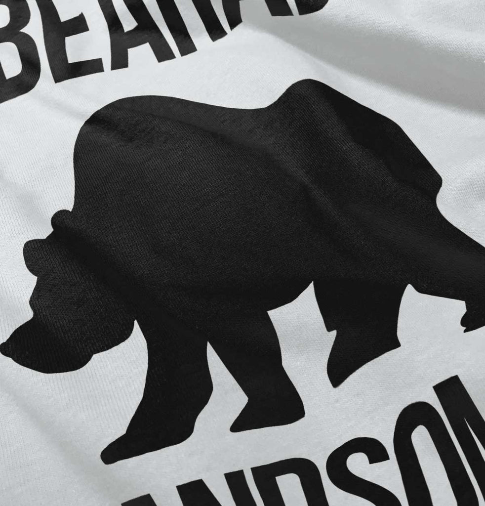 Unbearably Handsome Infant Baby Bib-Direct To Garment Print-Brisco Baby