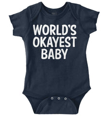Okayest Baby Romper Bodysuit-Direct To Garment Print-Brisco Baby