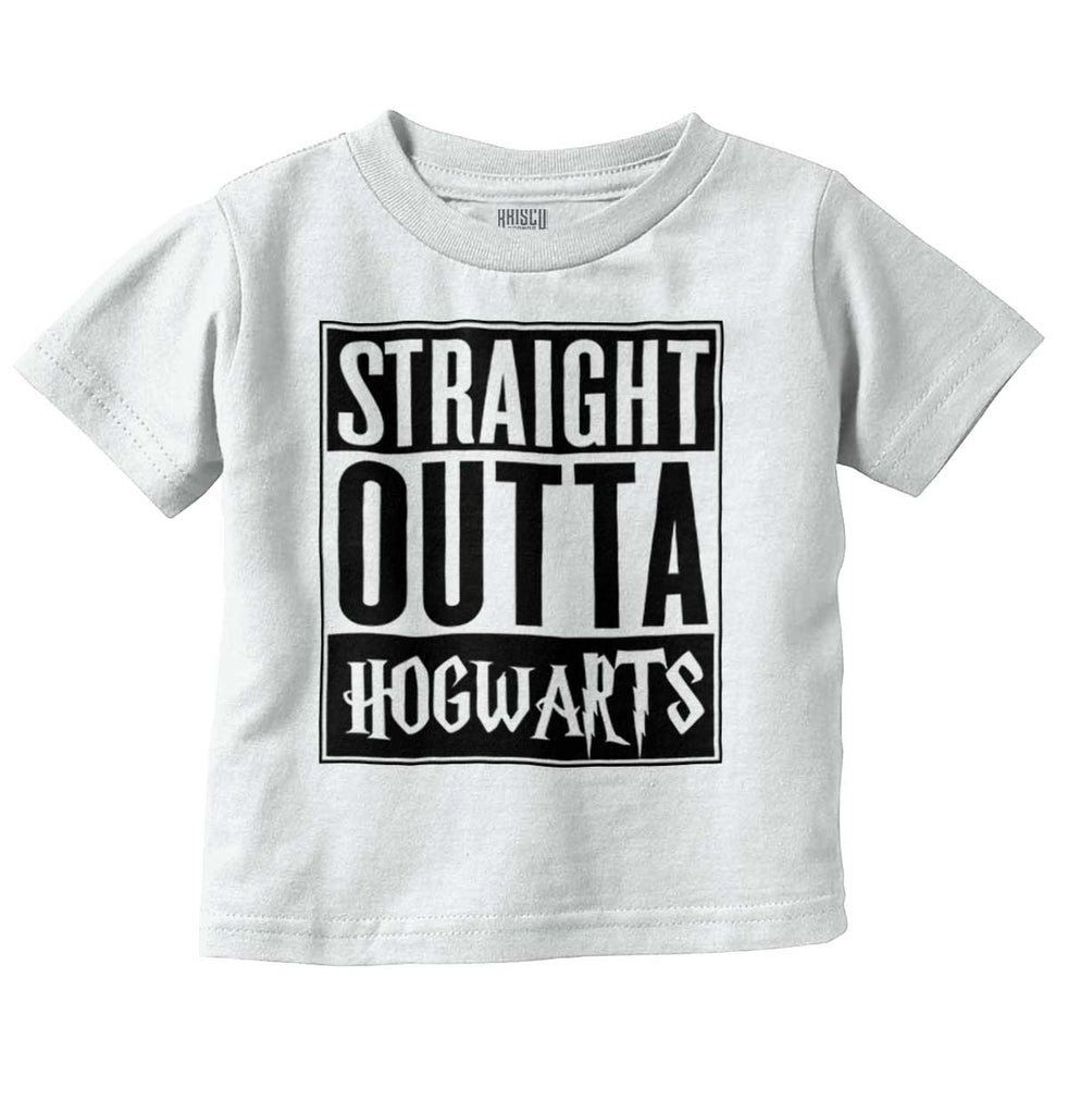 Straight Outta Hogwarts Infant Toddler T Shirt-Direct To Garment Print-Brisco Baby