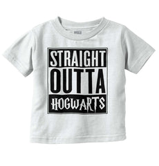 Straight Outta Hogwarts Infant Toddler T Shirt-Direct To Garment Print-Brisco Baby