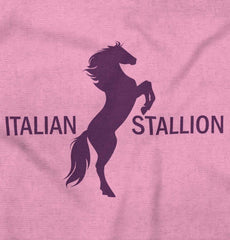 Italian Stallion Infant Toddler T Shirt-Direct To Garment Print-Brisco Baby