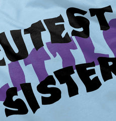 Cutest Little Sister Romper Bodysuit-Direct To Garment Print-Brisco Baby