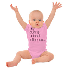 Bad Influence Romper Bodysuit-Direct To Garment Print-Brisco Baby