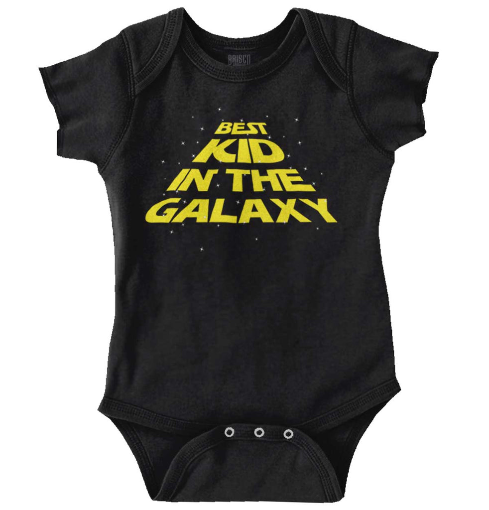 Best Kid In The Galaxy Romper Bodysuit-Direct To Garment Print-Brisco Baby