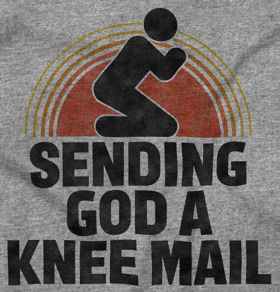 Sending God A Knee Mail Romper Bodysuit-Direct To Garment Print-Brisco Baby