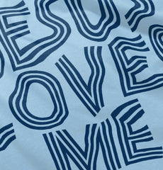 Christ Loves Me Romper Bodysuit-Direct To Garment Print-Brisco Baby