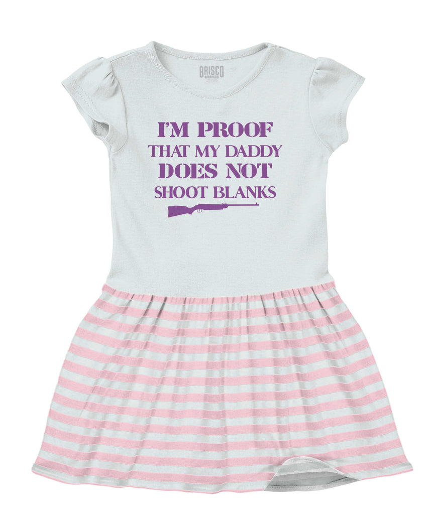 Shoot Blanks Baby Striped Skirt Dress-Direct To Garment Print-Brisco Baby