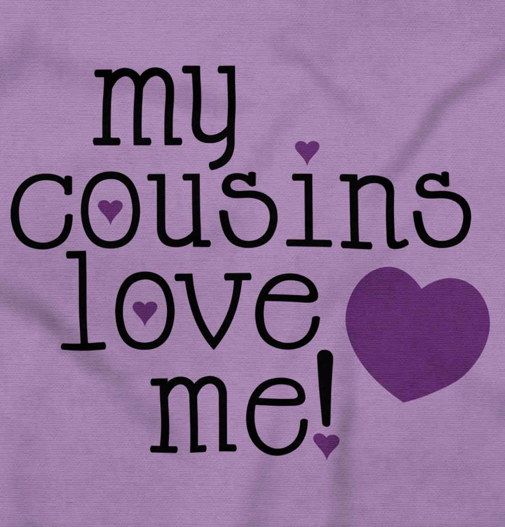 Cousins Love Me Toddler Ruffled Trim T-Shirt-Direct To Garment Print-Brisco Baby