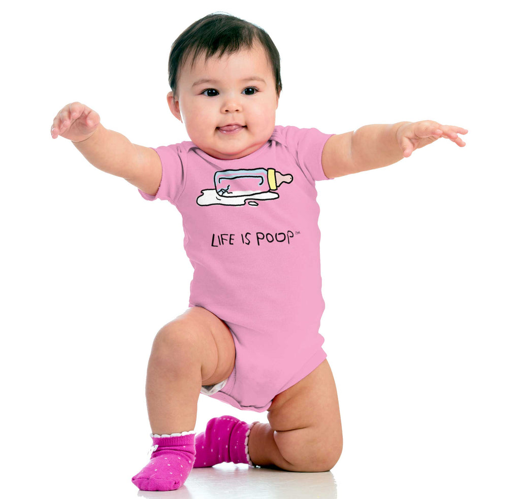 Spilt Milk Romper-Direct To Garment Print-Brisco Baby