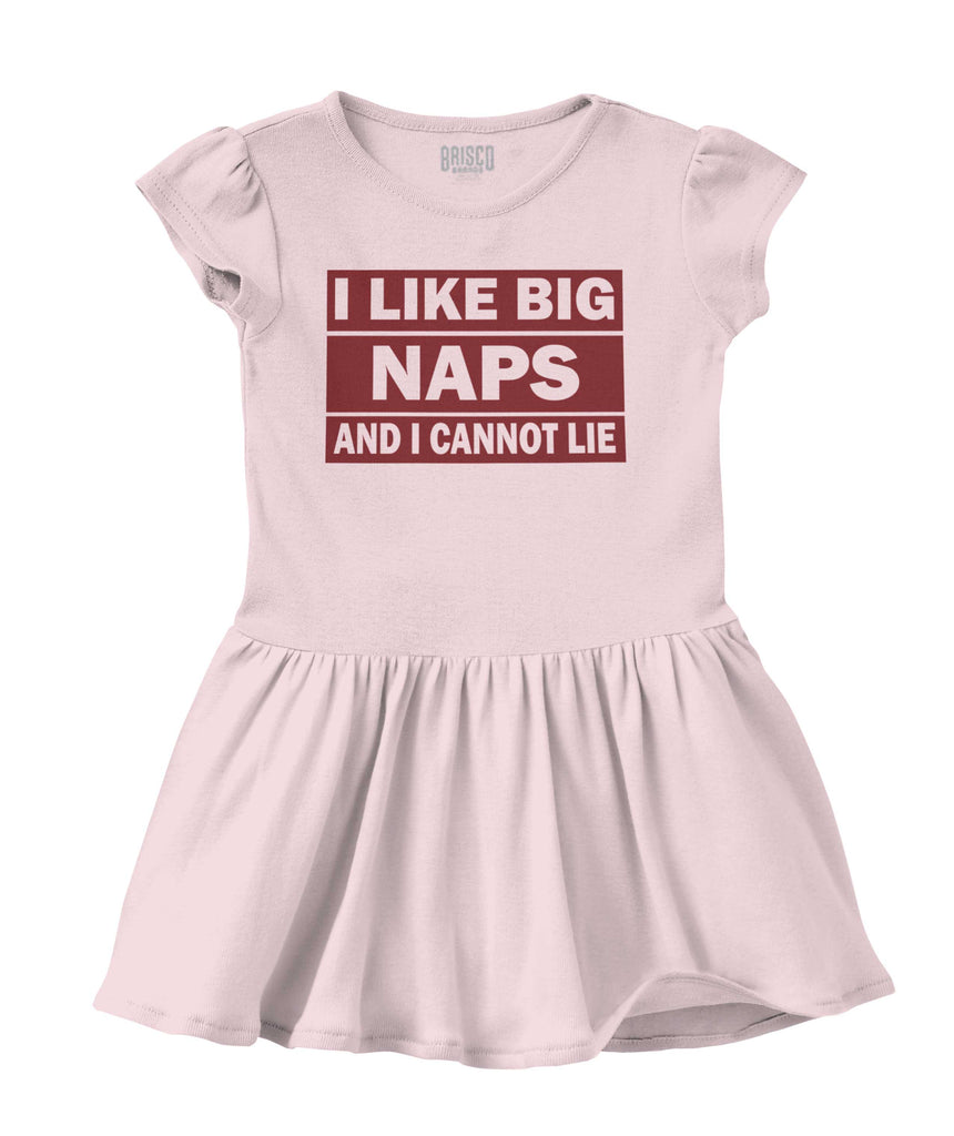 Big Naps Solid Baby Infant Dress-Direct To Garment Print-Brisco Baby