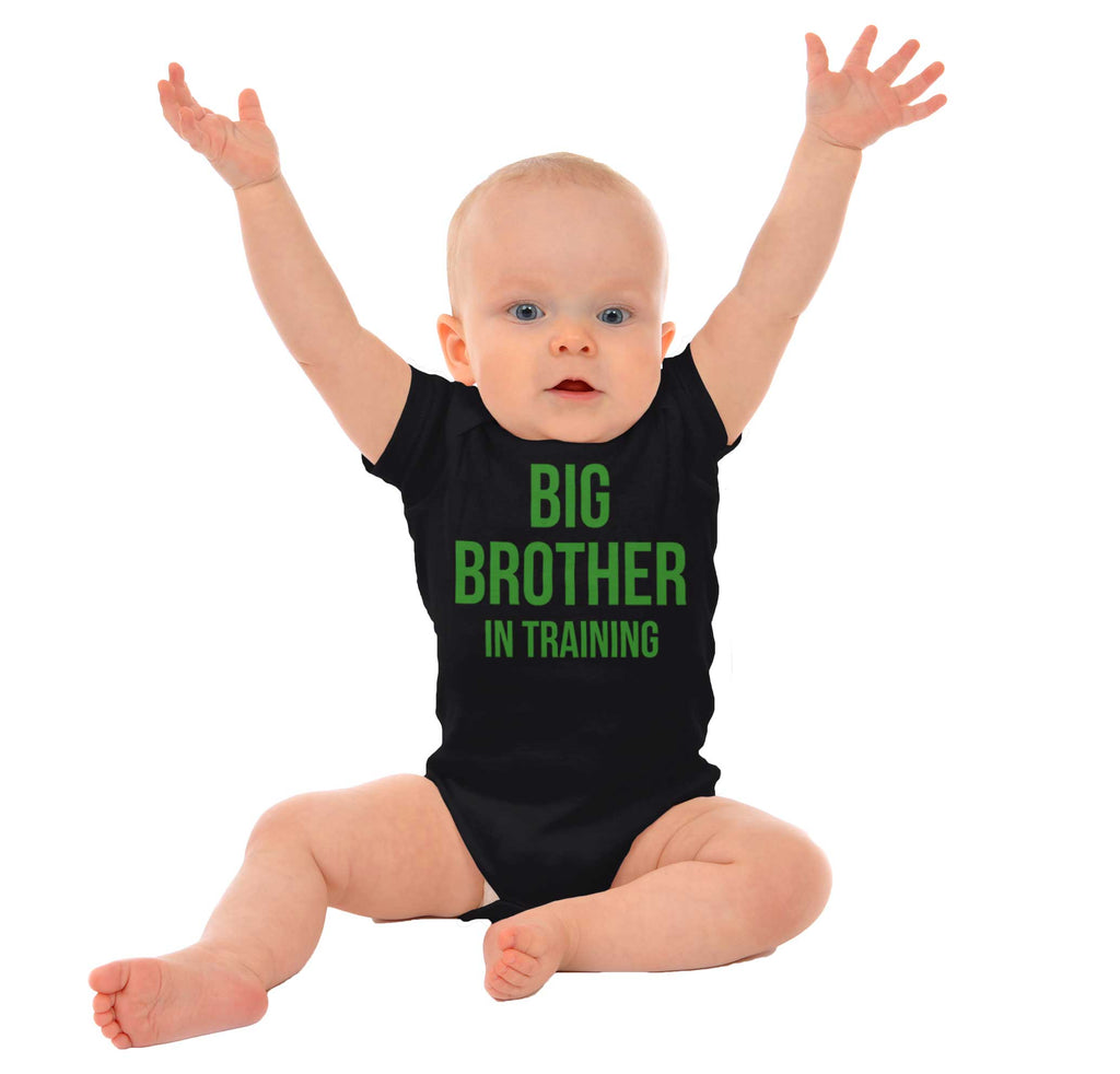 Big Brother In Training Romper Bodysuit-Direct To Garment Print-Brisco Baby