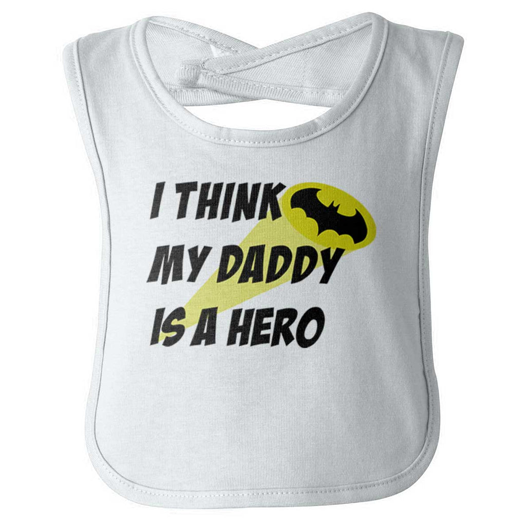 Daddy Is Batman Infant Baby Bib-Direct To Garment Print-Brisco Baby