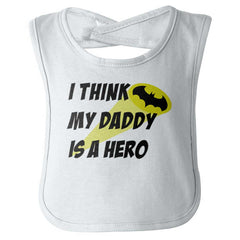 Daddy Is Batman Infant Baby Bib-Direct To Garment Print-Brisco Baby