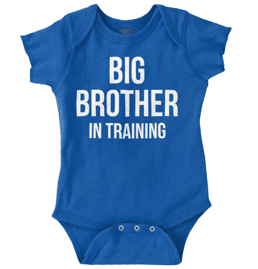Big Brother In Training Romper Bodysuit-Direct To Garment Print-Brisco Baby