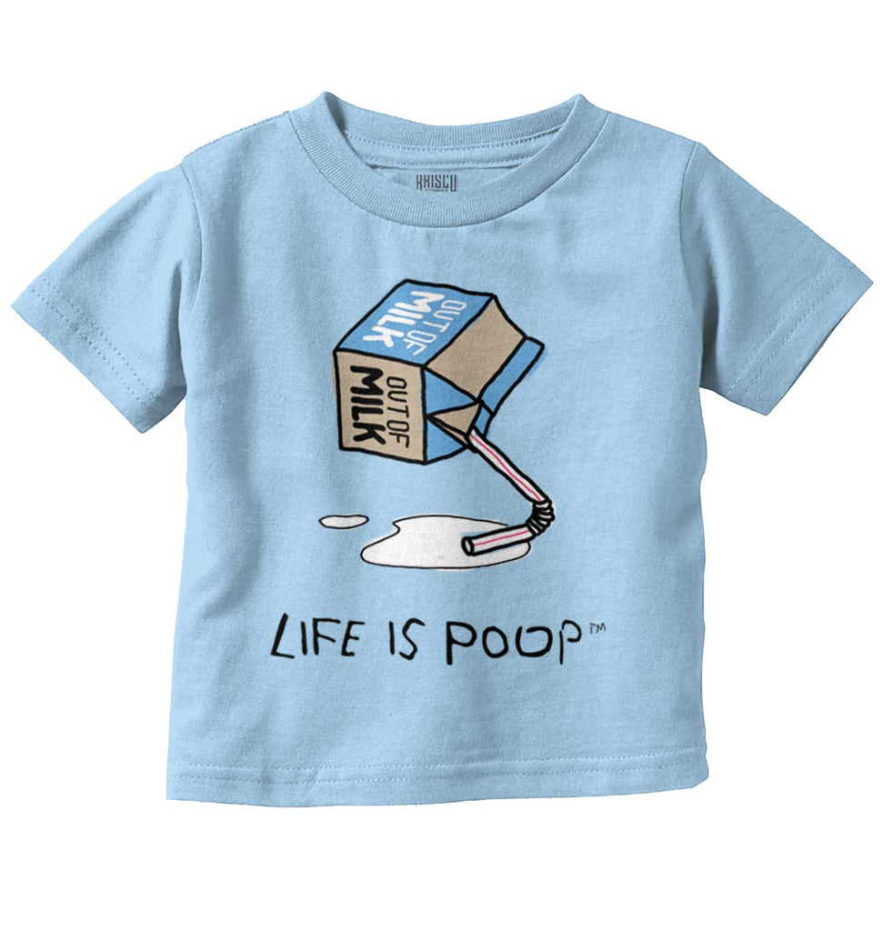 Out of Milk Infant Toddler T Shirt-Direct To Garment Print-Brisco Baby