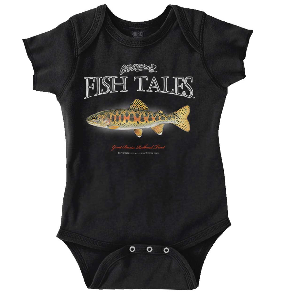 Klamath Redband Trout Romper Bodysuit-Direct To Garment Print-Brisco Baby