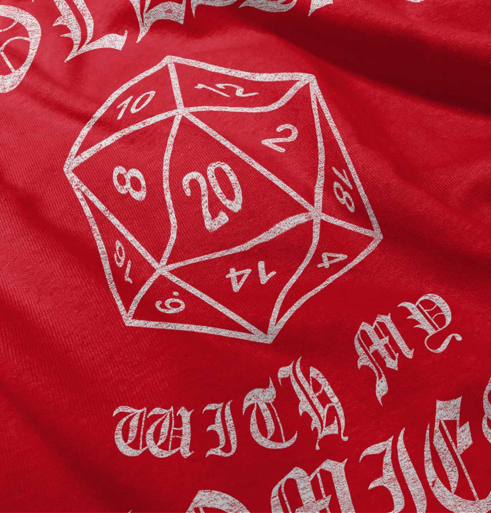 Rolling With My Homies Dungeons Ringer Romper Bodysuit-Direct To Garment Print-Brisco Baby