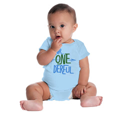 Mr. Onederful Romper Bodysuit-Direct To Garment Print-Brisco Baby
