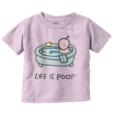Poop in Bath Infant Toddler T Shirt-Direct To Garment Print-Brisco Baby