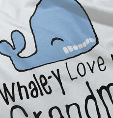 I Whale-y Love My Grandma Infant Baby Bib-Direct To Garment Print-Brisco Baby