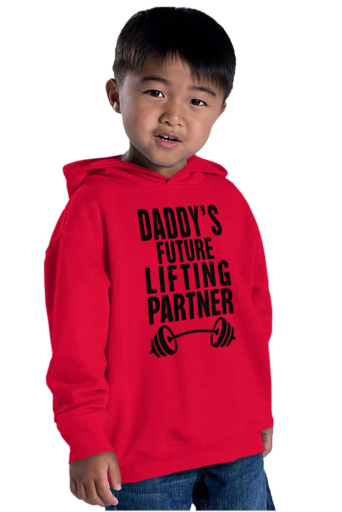 Lifting Partner Toddler Pullover Hoodie-Direct To Garment Print-Brisco Baby