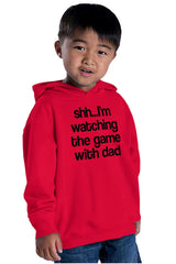 Watching the Game Toddler Pullover Hoodie-Direct To Garment Print-Brisco Baby