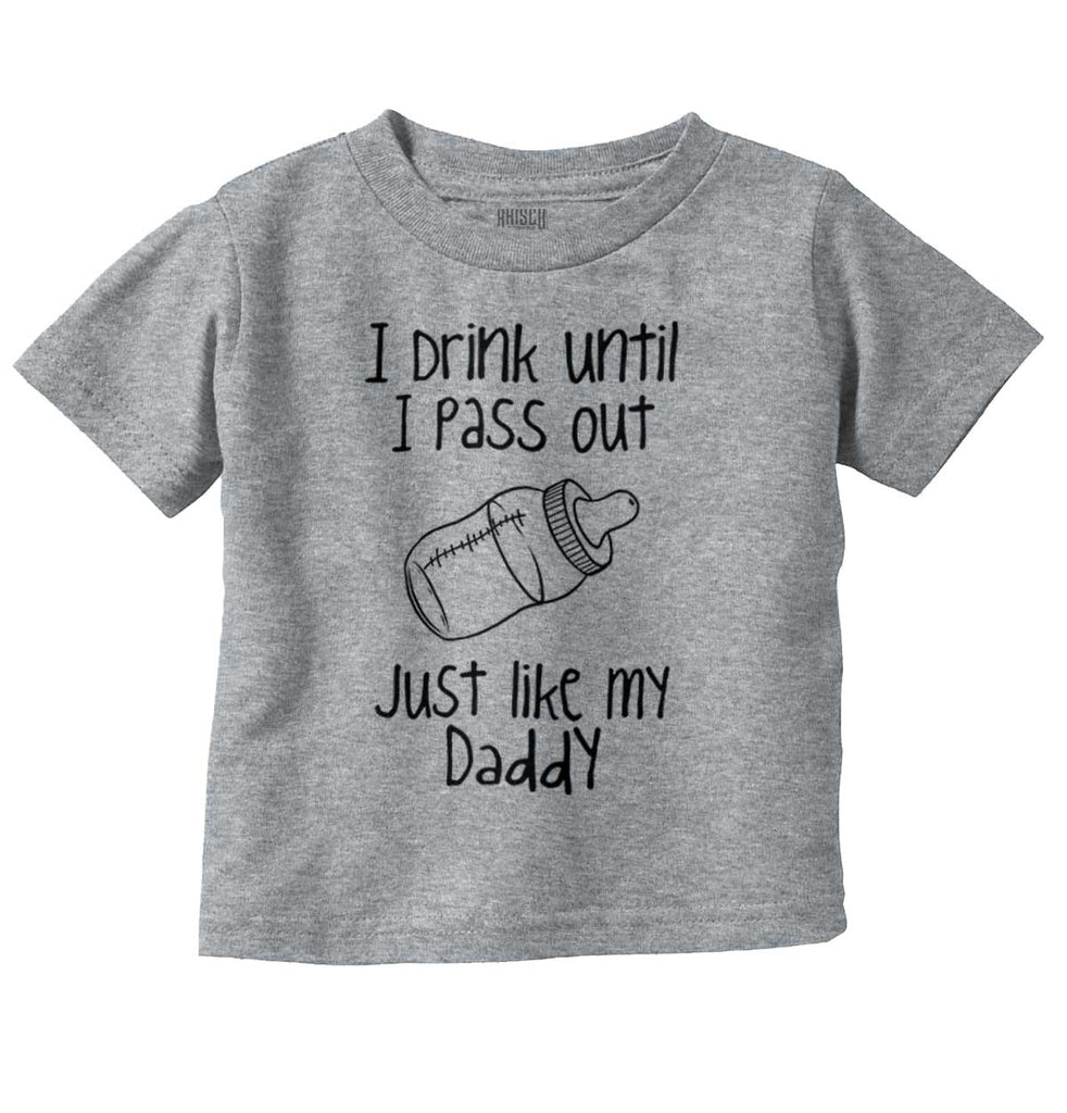 Like My Daddy Infant Toddler T Shirt-Direct To Garment Print-Brisco Baby