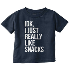 Really Like Snacks Infant Toddler T Shirt-Direct To Garment Print-Brisco Baby