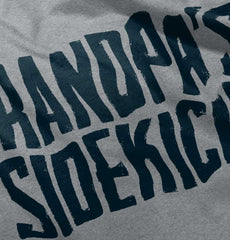 Grandpa's Sidekick Toddler Football Jersey Tee-Direct To Garment Print-Brisco Baby