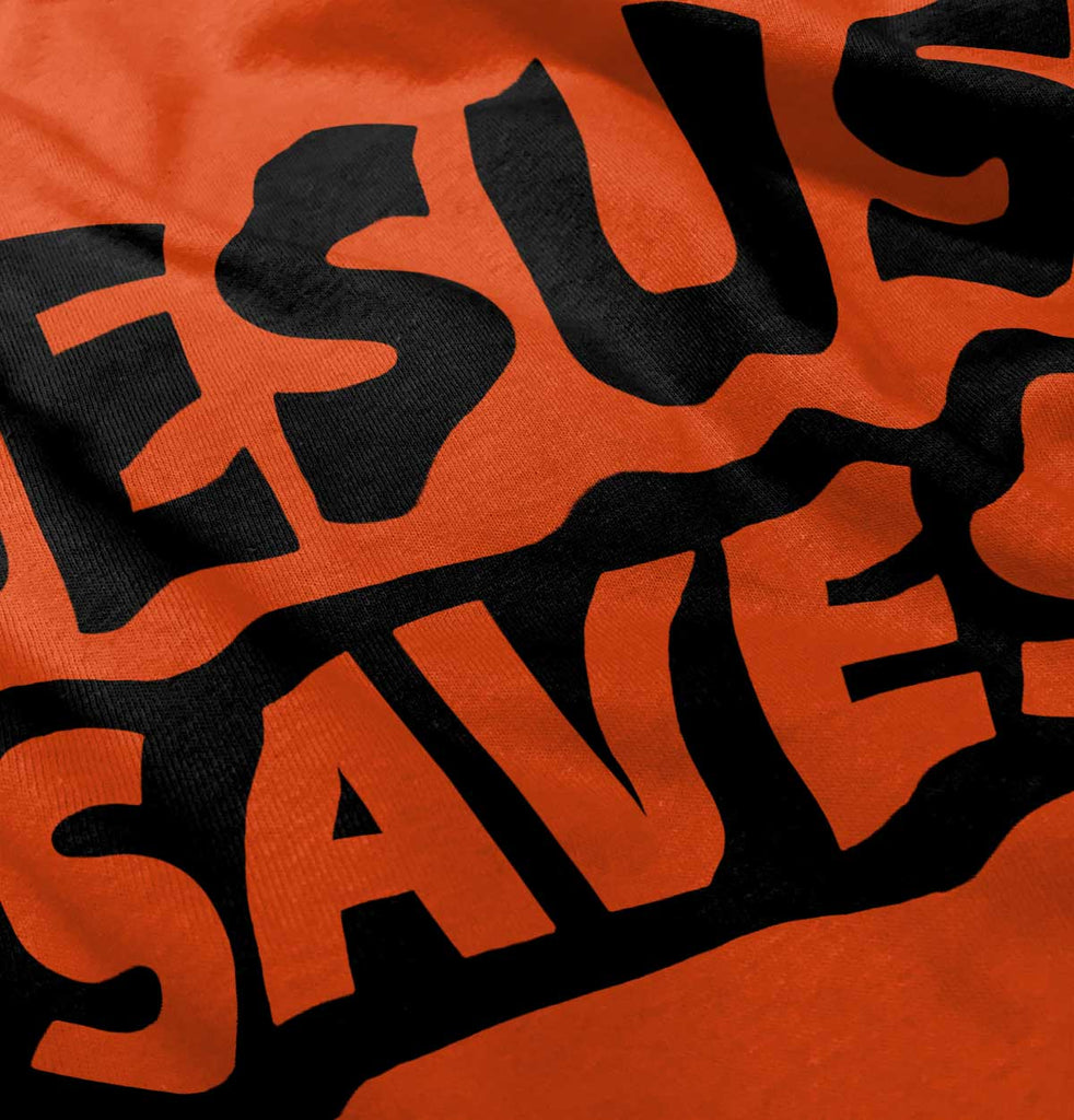 Jesus Saves Romper Bodysuit-Direct To Garment Print-Brisco Baby