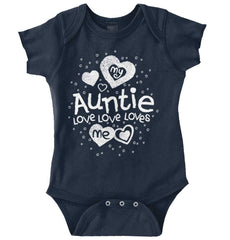 Auntie Loves Me Romper Bodysuit-Direct To Garment Print-Brisco Baby