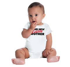 Brand New Little Brother Romper Bodysuit-Direct To Garment Print-Brisco Baby