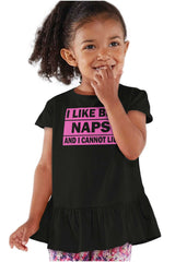 Big Naps Toddler Ruffle Bottom Tee-Direct To Garment Print-Brisco Baby