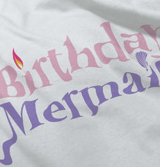 Birthday Mermaid Romper Bodysuit-Direct To Garment Print-Brisco Baby