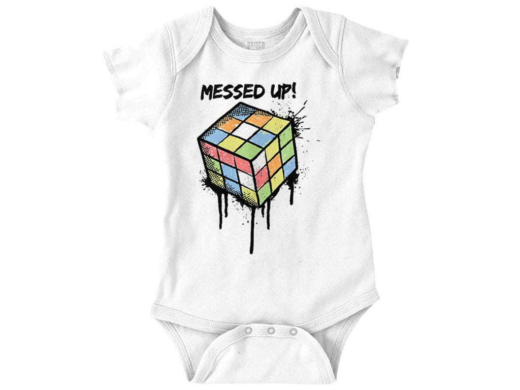Retro Messed Up Romper Bodysuit-Direct To Garment Print-Brisco Baby