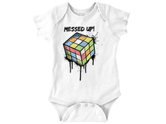 Retro Messed Up Romper Bodysuit-Direct To Garment Print-Brisco Baby
