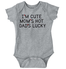 Dads Lucky Romper Bodysuit-Direct To Garment Print-Brisco Baby