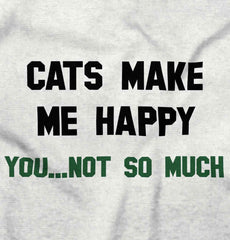 Cats Make Me Happy Infant Baby Bib-Direct To Garment Print-Brisco Baby