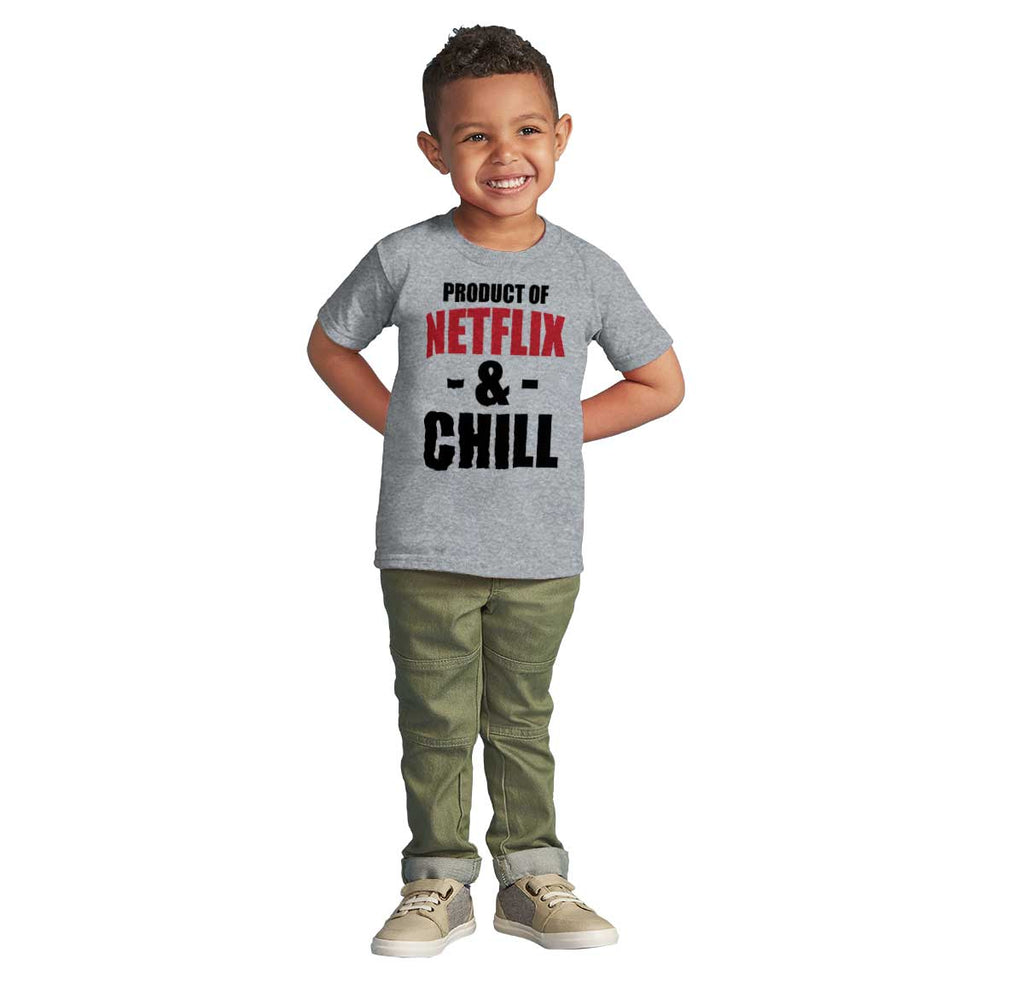 Netflix & Chill Infant Toddler T Shirt-Direct To Garment Print-Brisco Baby