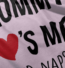 Mommy Loves Me Infant Baby Bib-Direct To Garment Print-Brisco Baby