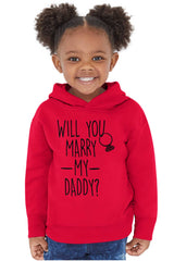 Marry My Daddy Toddler Pullover Hoodie-Direct To Garment Print-Brisco Baby