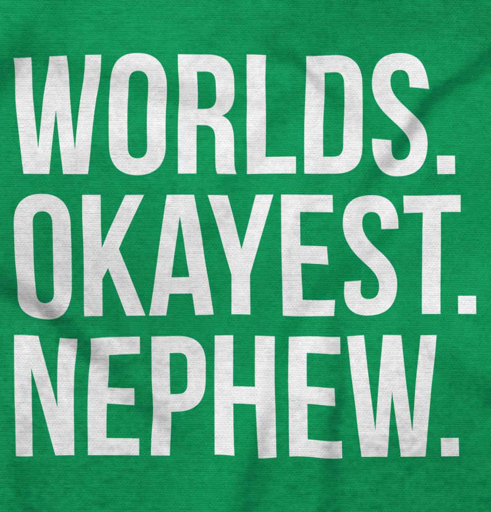 Worlds Okayest Nephew Romper Bodysuit-Direct To Garment Print-Brisco Baby