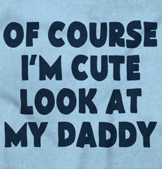 I'm Cute Infant Baby Bib-Direct To Garment Print-Brisco Baby