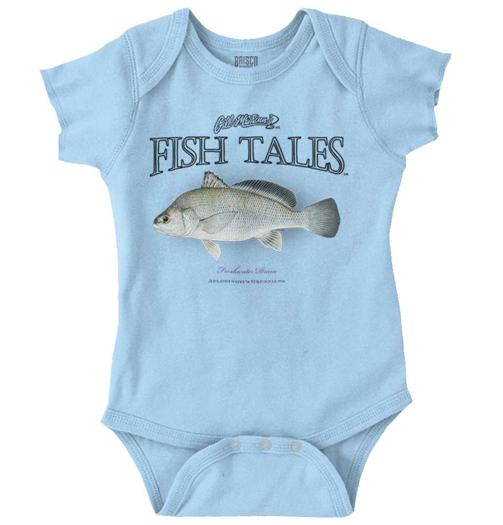Freshwater Drum Romper Bodysuit-Direct To Garment Print-Brisco Baby
