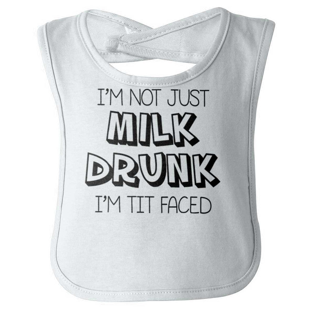 Milk Drunk Infant Baby Bib-Direct To Garment Print-Brisco Baby