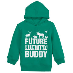 Future Deer Hunting Bud Toddler Pullover Hoodie-Direct To Garment Print-Brisco Baby