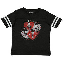 Betty Love Toddler Football Jersey Tee-Direct To Garment Print-Brisco Baby