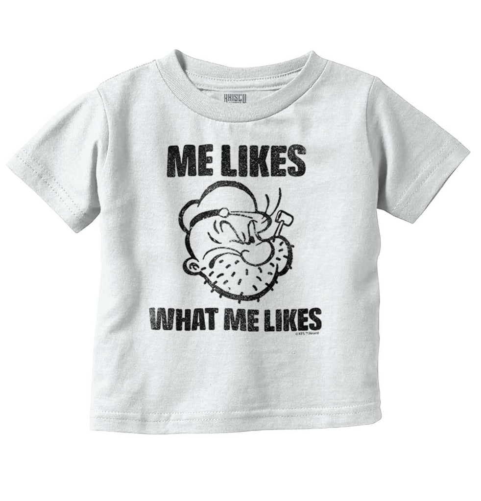 What Me Likes Infant Toddler T Shirt-Direct To Garment Print-Brisco Baby