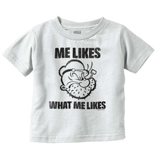 What Me Likes Infant Toddler T Shirt-Direct To Garment Print-Brisco Baby
