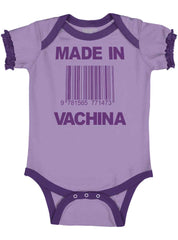 Made In Vachina Baby Ruffled Trim Romper-Direct To Garment Print-Brisco Baby